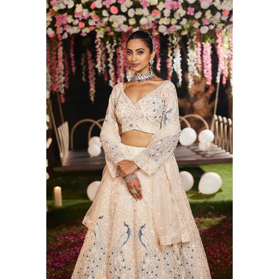 Butterfly Net Designer Wedding Lehenga - MYLUXURY LANE ENTERPRISE
